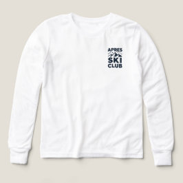 Apres Ski Club Mountain Logo - Custom Mens Winter 