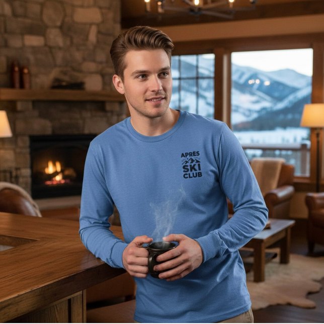 Apres Ski Club Mountain Logo - Custom Mens Winter  (Créateur téléchargé)