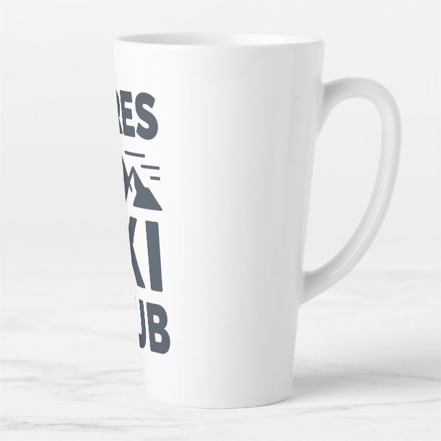 Apres Ski Club Mountain Logo - Custom Mens Winter  Milchtasse (Rechts)