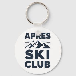 Apres Ski Club Mountain Logo - Custom Mens Winter  Schlüsselanhänger