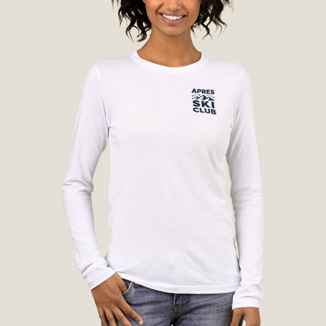 Apres Ski Club Mountain Logo - Custom Mens Winter  Tri-Blend Shirt (Vorderseite)