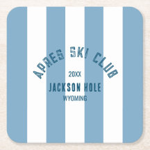 Apres Ski Club Retro Blue Cabana Party