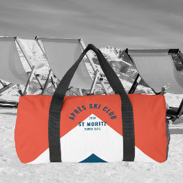 Après Ski Club Vintag Red Navy Monogram Duffle Bag