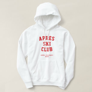 Après Ski Club Winter Skipass Matratze Gruppe Ski Hoodie