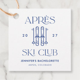 Apres Ski Club Winterschnee Junggeselinnen-Abschie Geschenkanhänger
