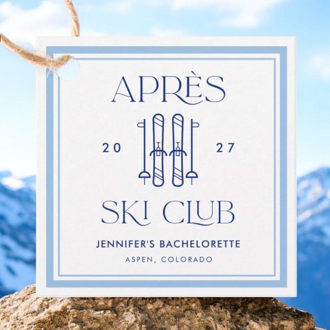 Apres Ski Club Winterski Junggeselinnen-Abschied Geschenkanhänger (Von Creator hochgeladen)