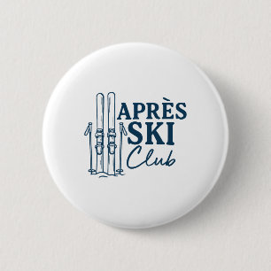 Apres Ski Club Wintersport Skifahren Button