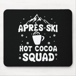 Apres Ski Cocoa Squad Niedlicher Skifahrer Mousepad