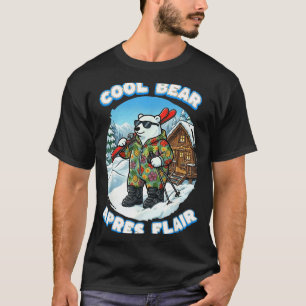 Apres-Ski-Flair cooler Eisbär-Ski sieht gut aus T-Shirt