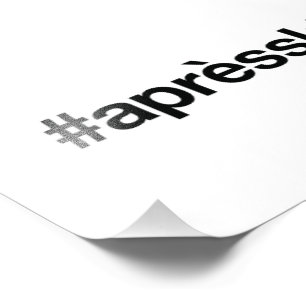APRES SKI Hashtag Fotodruck