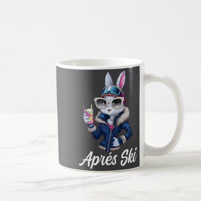 Apres Ski Hat Party Design Ski Bunny Skier Outfit  Kaffeetasse (Rechts)