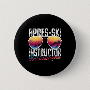 Apres Ski Instructor Erste Lektion Freier Skifahre Button