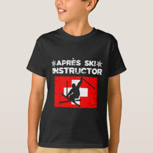 Apres Ski Instructor Party Spaß Outfit Wintersport T-Shirt
