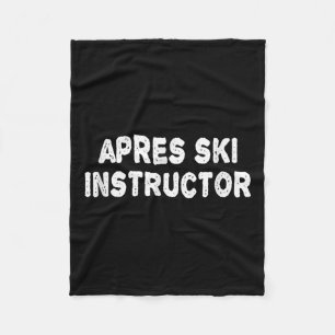 Apres Ski Instructor Shirt Frauen Männer Skifahren Fleecedecke