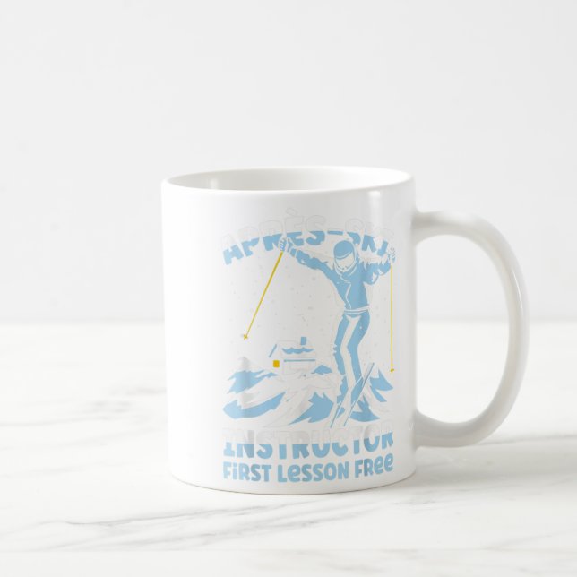 Apres Ski Instructor Skiing _1 Kaffeetasse (Rechts)