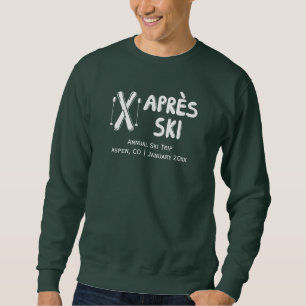 Apres Ski Jahres-Ski-Reise Cozy Herren-Sweatshirt Sweatshirt