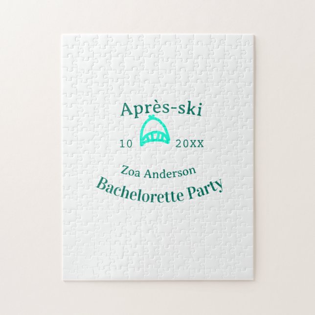 Après-Ski-Junggesellinnen-Abschiedstour turquoise  (Vertikal)