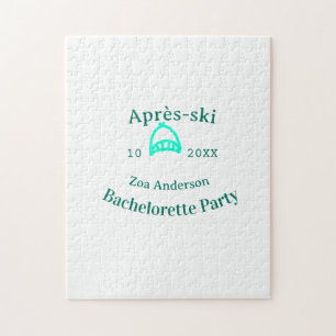 Après-Ski-Junggesellinnenabschied Türkis Hut Name 