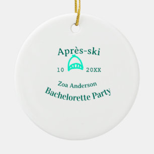 Après-Ski-Junggesellinnenparty Türkishuber Hut Nam Keramik Ornament