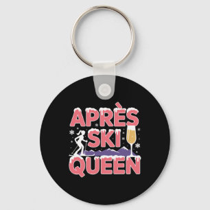 Apres Ski Königin Skifahren Snowboarden Skifahrer  Schlüsselanhänger