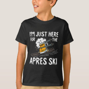 Apres Ski Lustiger Skifahrer Wintersport Skifahren T-Shirt