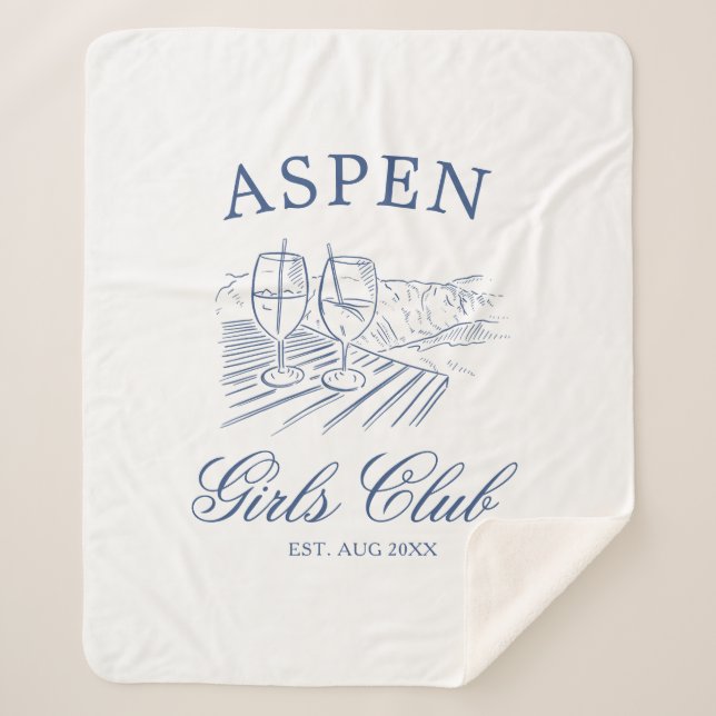 Après Ski mit der Braut zum Bach Weekend Sherpadecke (Vorderseite)