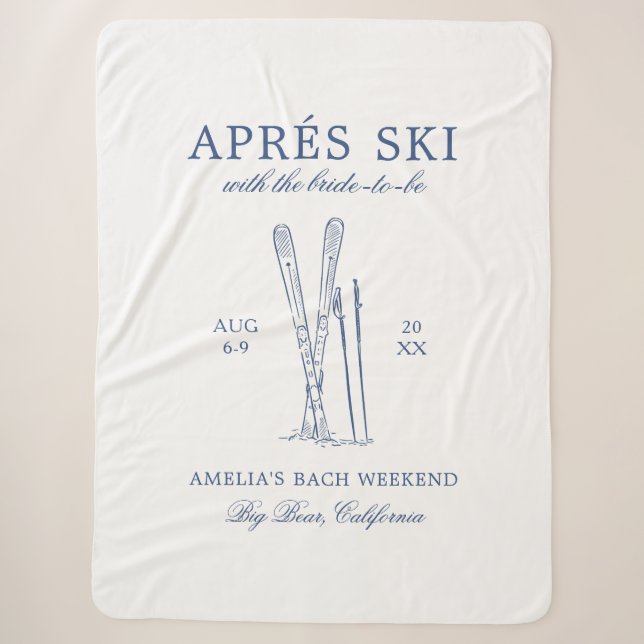 Après Ski mit der Braut zum Bach Weekend Sherpadecke (Vorderseite)