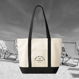 Après Ski mit mir Winter Black Ski Wappen Tragetasche