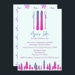 Apres Ski Neon Junggeselinnen-Abschied Einladung<br><div class="desc">Ideal für Apres Ski Junggeselinnen-Abschiede und Bachelorette Wochenend-Touren! Mit einem lustigen Neonwinterthema sind diese Einladungen perfekt für Ihre Mädchenreise. Finden Sie passende Party-Artikel in meinem Shop.</div>