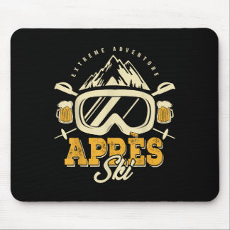 Apres Ski Party Outfit, Beer &amp; Drinks After Sk Mousepad