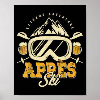 Apres Ski Party Outfit, Bier & Amp; Getränke nach  Poster