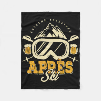 Aprés-Ski-Party-Outfit, Bier und Getränke nach dem Fleecedecke