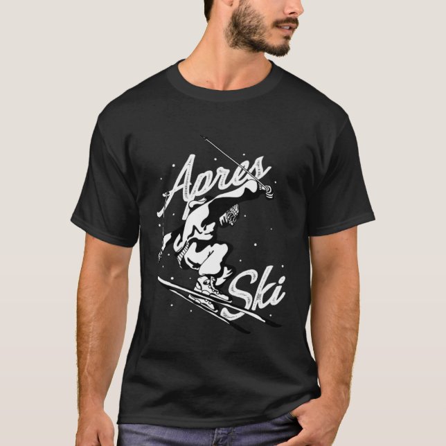 Apres ski party skiing ski mountains ski friends T-Shirt (Vorderseite)