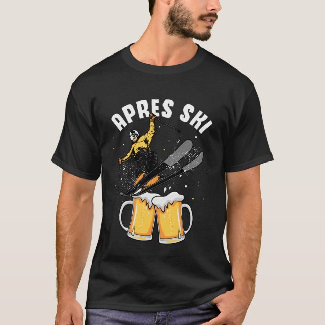 Apres ski party skiing ski mountains  ski trip T-Shirt (Vorderseite)
