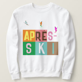 Après-ski Retro Skiers - Farbblock Sweatshirt