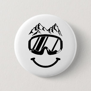 Apres Ski Snowboard Snowmobil Skifahren Snowmo Button