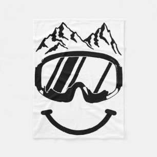 Apres Ski Snowboard Snowmobil Skifahren Snowmo Fleecedecke