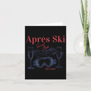 Apres Ski Social Club Drinks Party Frauen Winter Karte