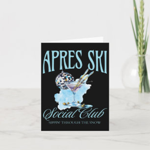 Apres Ski Social Club Drinks Party Frauen Winter Karte