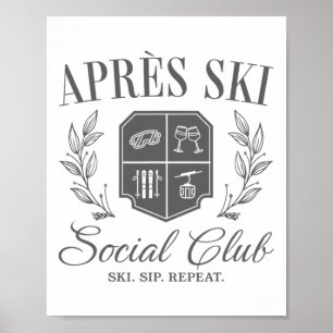 Apres Ski Social Club Skipass Albergo Colmanicchio Poster