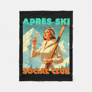 Après-Ski-Socialclub Skiliebhaber Wintersport Fleecedecke