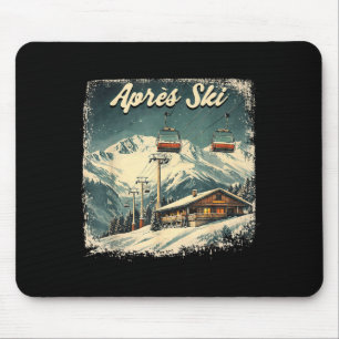 Apres Ski Sozialclub Skifahrer Skiliebhaber Winter Mousepad