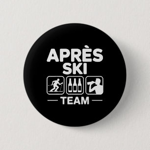Après-Ski-Team Skifahren Snowboarden Skifahrer Apr Button