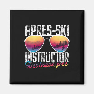 Apres Ski Trainer Erste Lektion Kostenlos Lustige Magnet