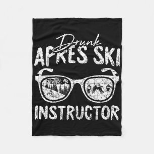 Apres Ski Trainer Lustig Trinken Bier Skifahrer Sk Fleecedecke
