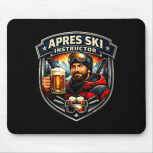 Apres Ski Trainer lustiger Skilehrer MännerApre Mousepad