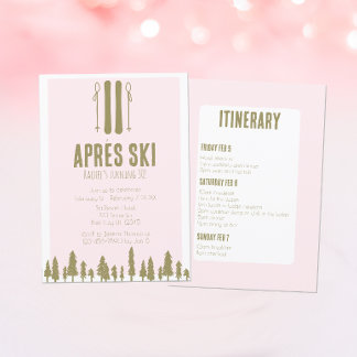 Apres Ski Winter 30. Geburtstag Party Einladung
