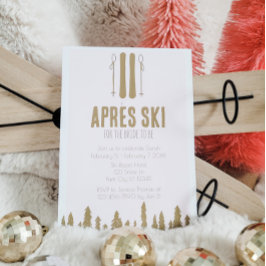 Apres Ski Winter Themenabend Junggeselinnen-Abschi Einladung