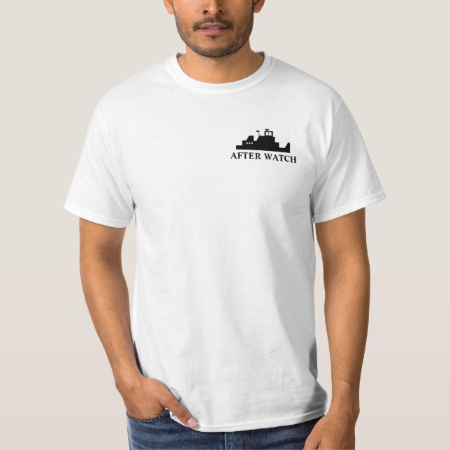 Après T-shirt de logo de Towboat de montre (Devant)