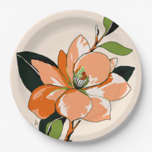 Apricot Azalea auf Creme